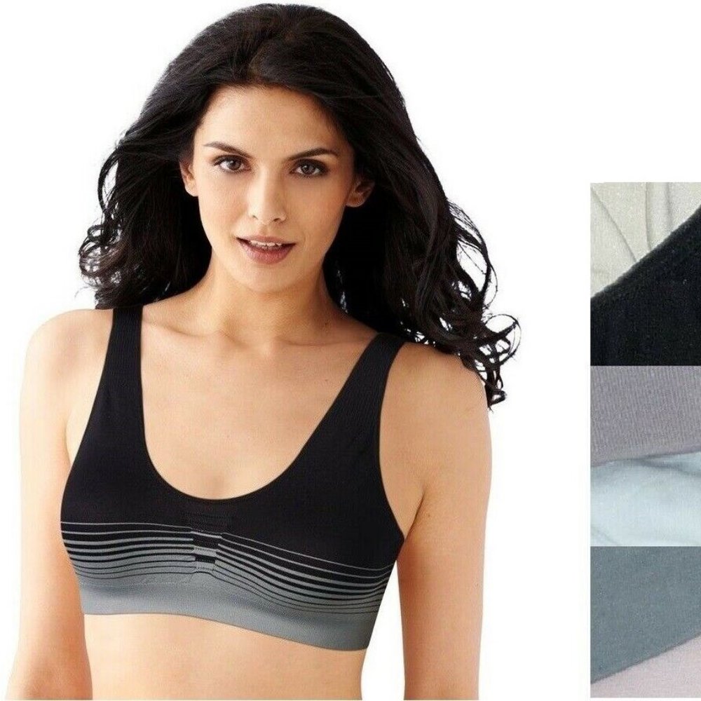 Bali Comfort Revolution Bras 2-pk. Seamless Microfiber Crop Top Set size-S NEW